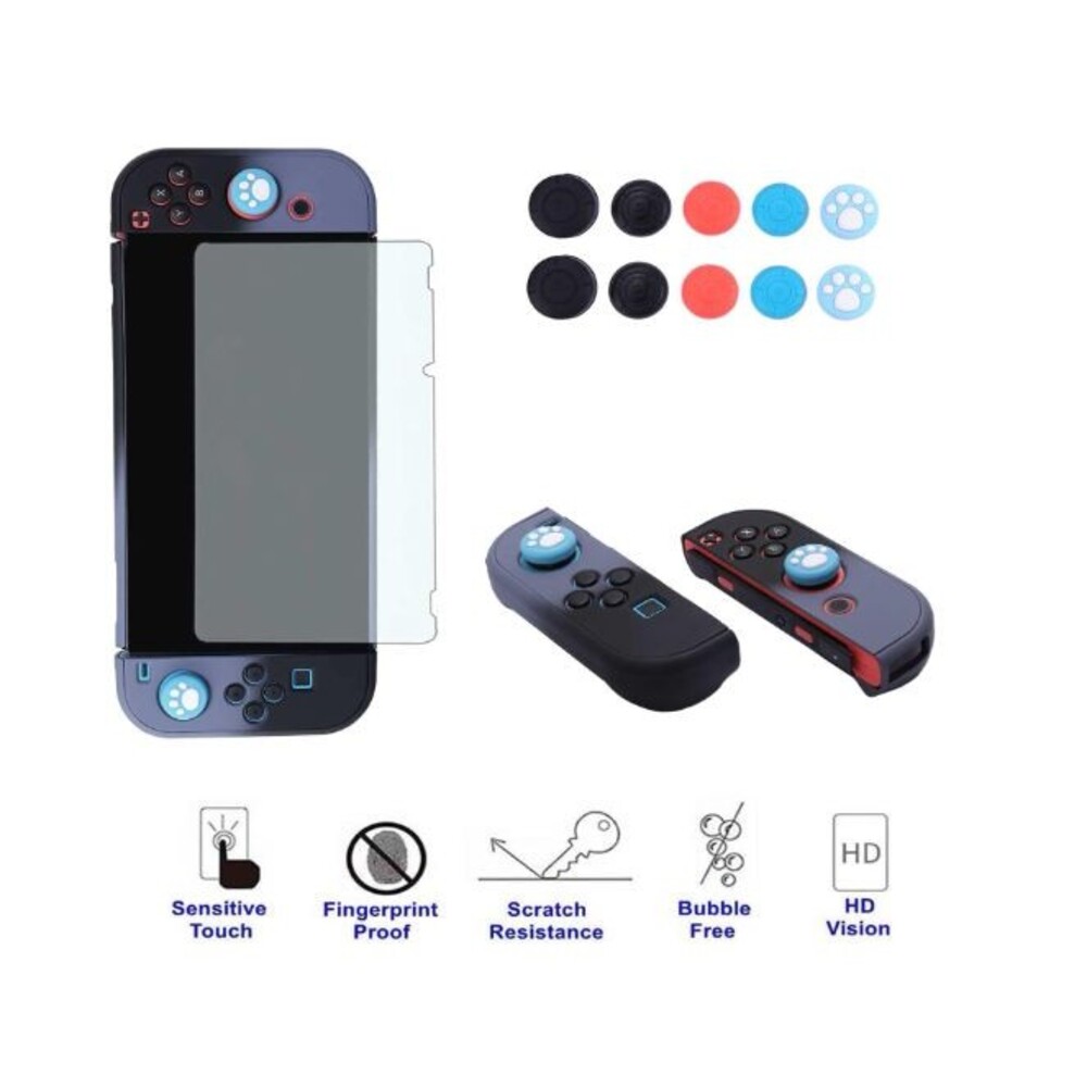 Nintendo Switch Case 3 in 1 Cover, Joy-Con Controller, Screen Protect Dockable